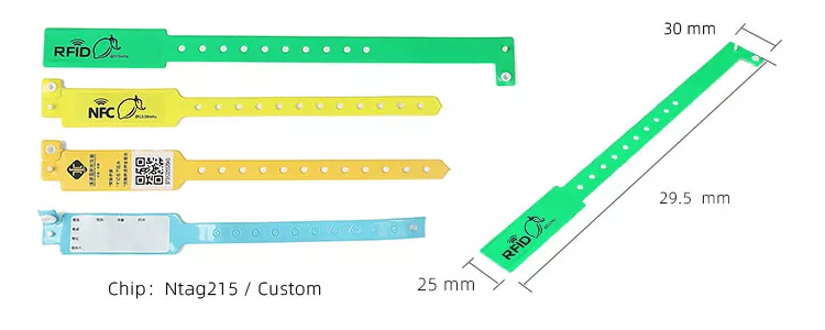 Bracelet RFID en vinyle et PVC