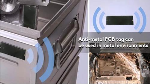Étiquette PCB dure anti-métal RFID UHF