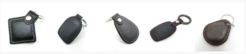 Porte-clés en cuir NFC