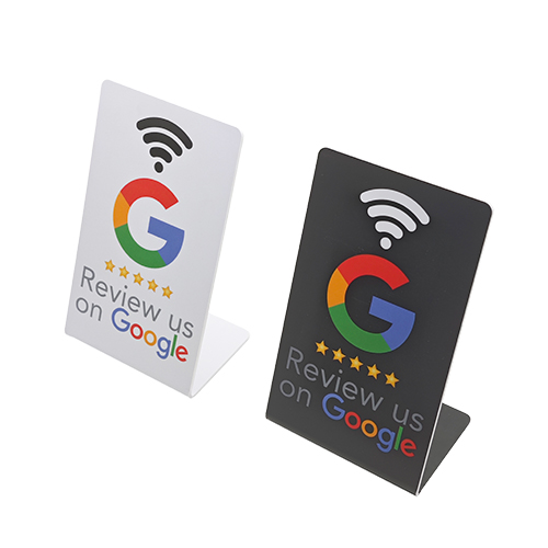 Support d'avis Google NFC personnalisé