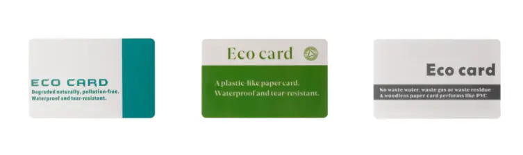 eco paper card