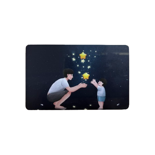Carte lumineuse LED NFC personnalisée pour le contrôle d'accès aux parcs d'attractions