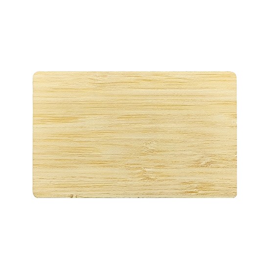 Carte-clé d'hôtel en bois avec gravure UV 125 kHz et 13,56 MHz