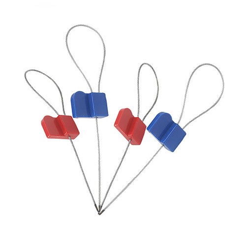 Étiquette de scellage RFID longue portée en acier fin UHF RFID en acier inoxydable pour collier de serrage de câble