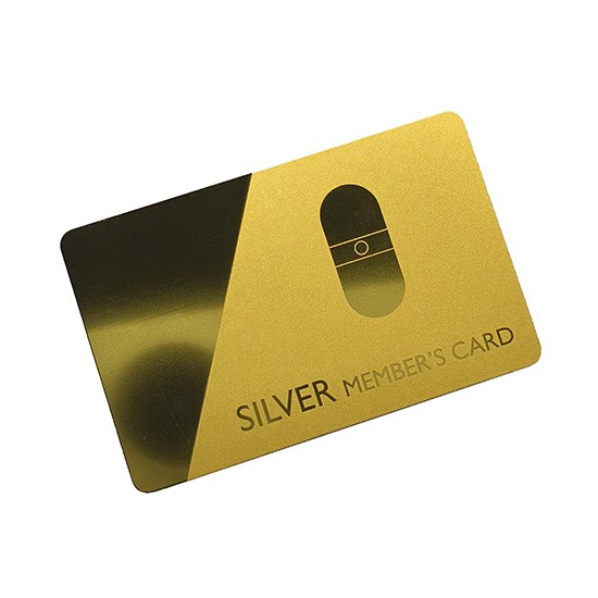 Carte de visite miroir en plastique PVC personnalisée avec impression de logo