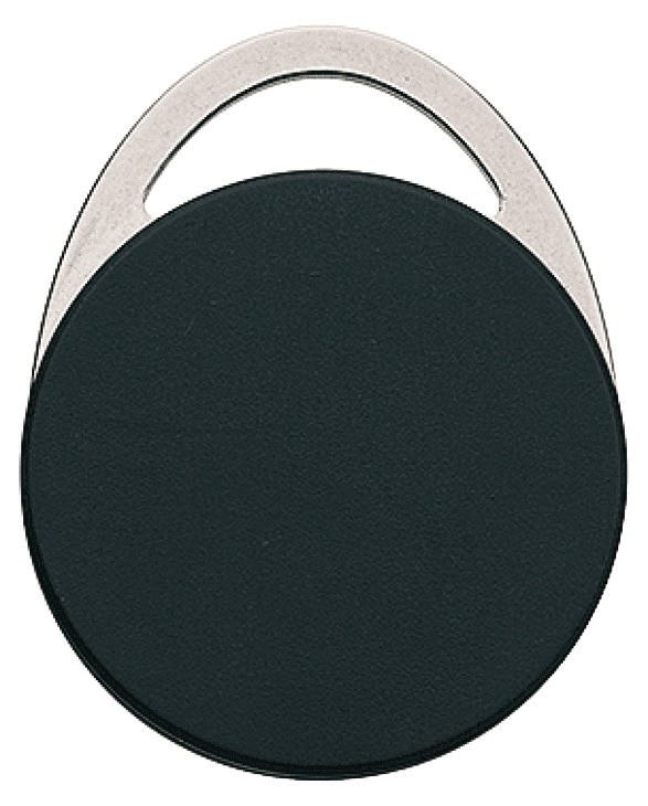 Porte-clés métallique RFID 13,56 MHz NFC HF pour contrôle d'accès durable