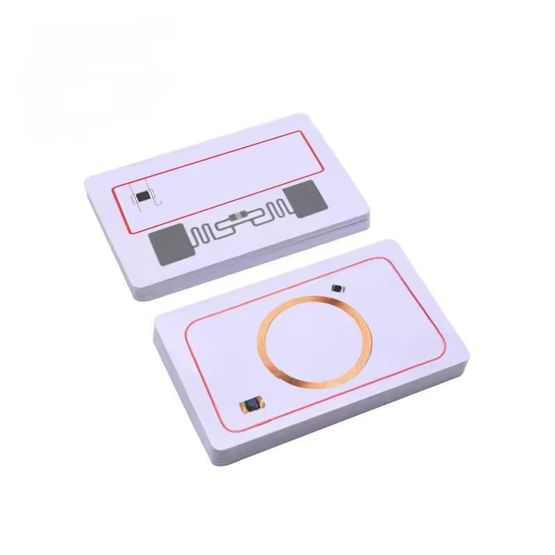 Cartes à puce intelligentes hybrides double fréquence LF HF NFC RFID personnalisées