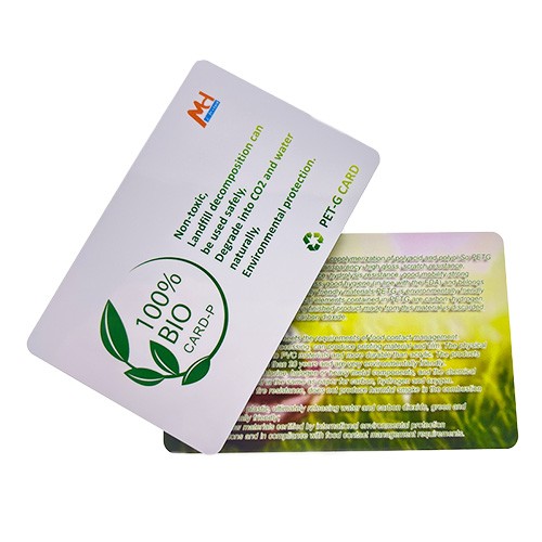 Custom Logo Print Eco-friendly PETG Material RFID NFC Plastic Card