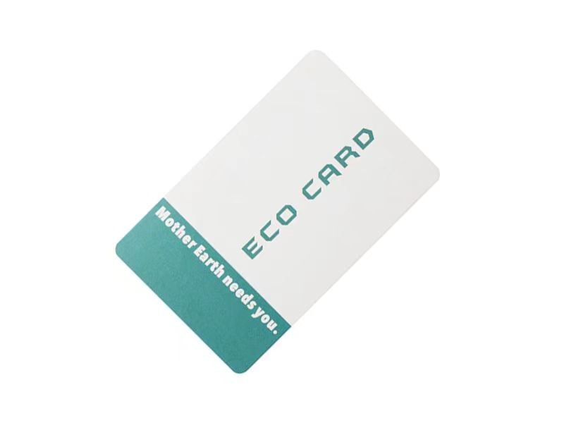 Carte en papier bio écologique avec puce RFID