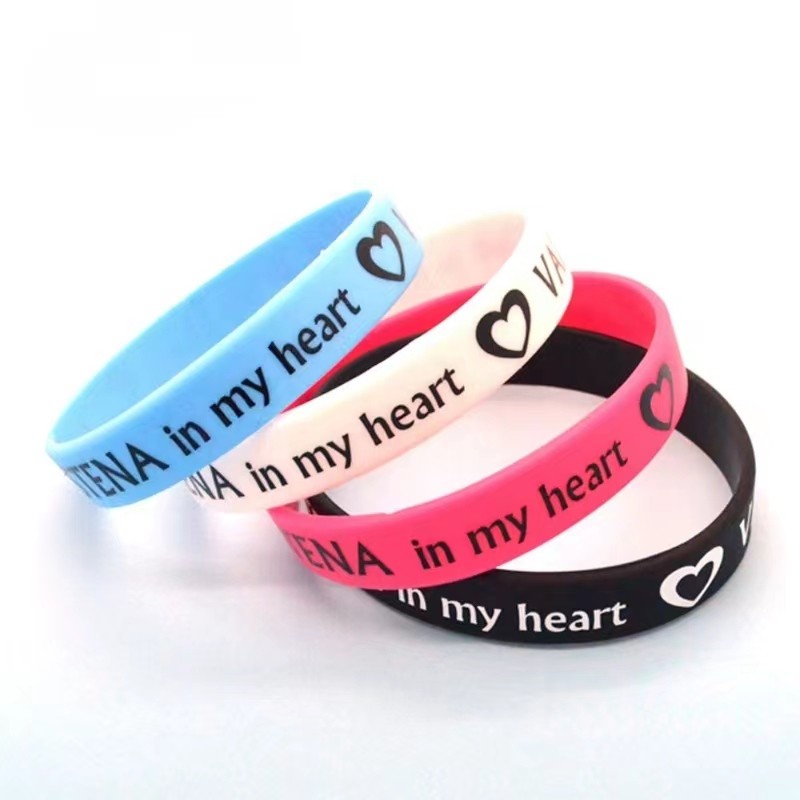 Bracelet de haute qualité, bracelet en silicone personnalisé, bracelets avec logo réglables