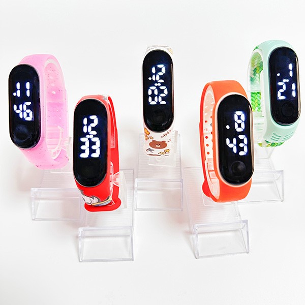 Bracelets d'affichage de l'heure en silicone RFID personnalisés pour le contrôle d'accès et les paiements sans espèces