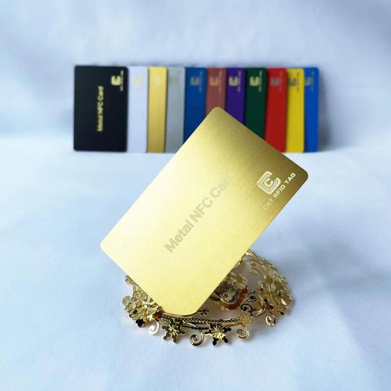Impression personnalisée de cartes de visite en métal RFID NFC