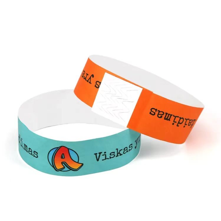 Bracelet en papier RFID jetable pour imprimante thermique, vinyle, PP, papier synthétique
