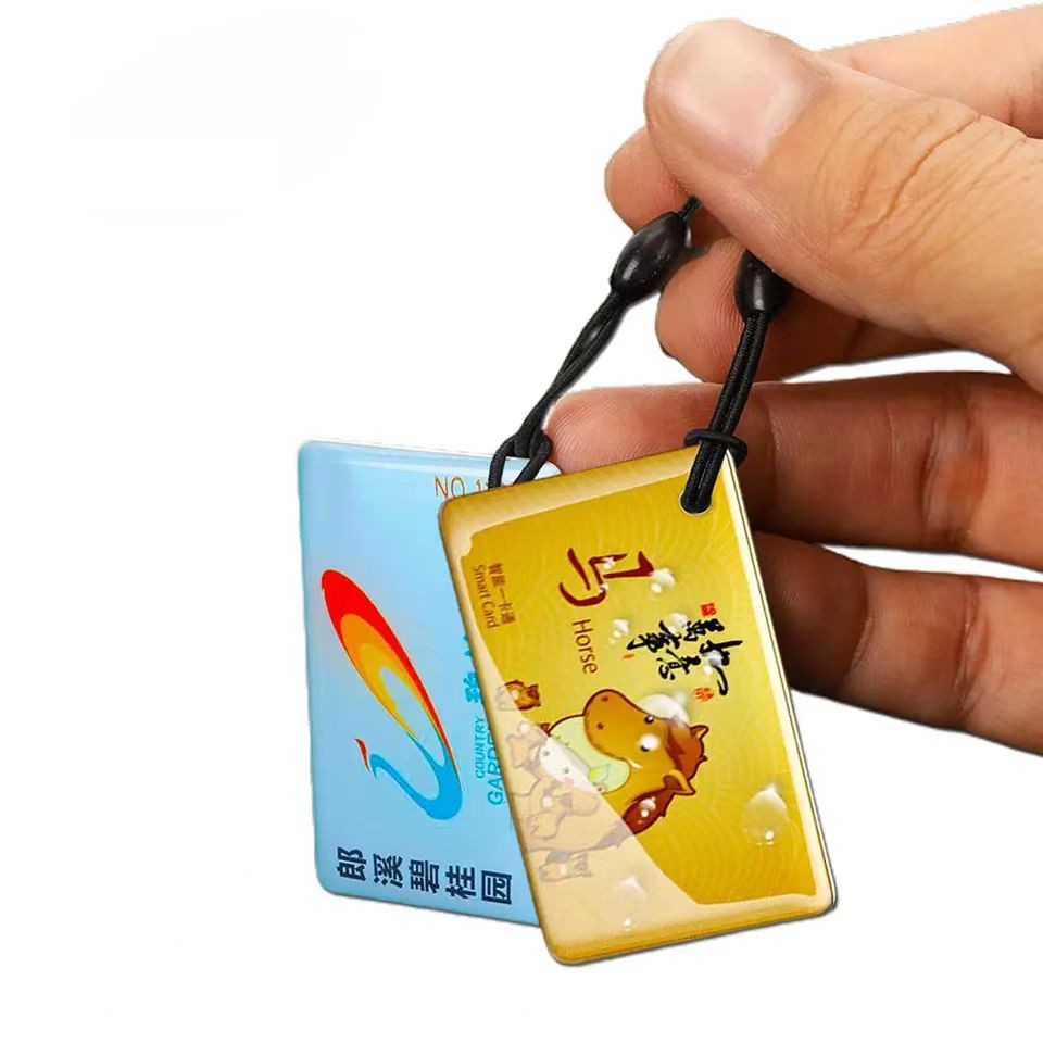 Carte époxy intelligente RFID réinscriptible 13,56 MHz NFC 1k, cartes époxy pour hôtel