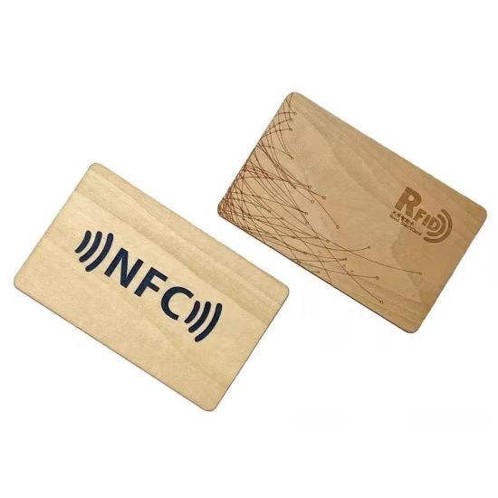 Carte-clé RFID en bambou et bois à puce intelligente pour hôtel