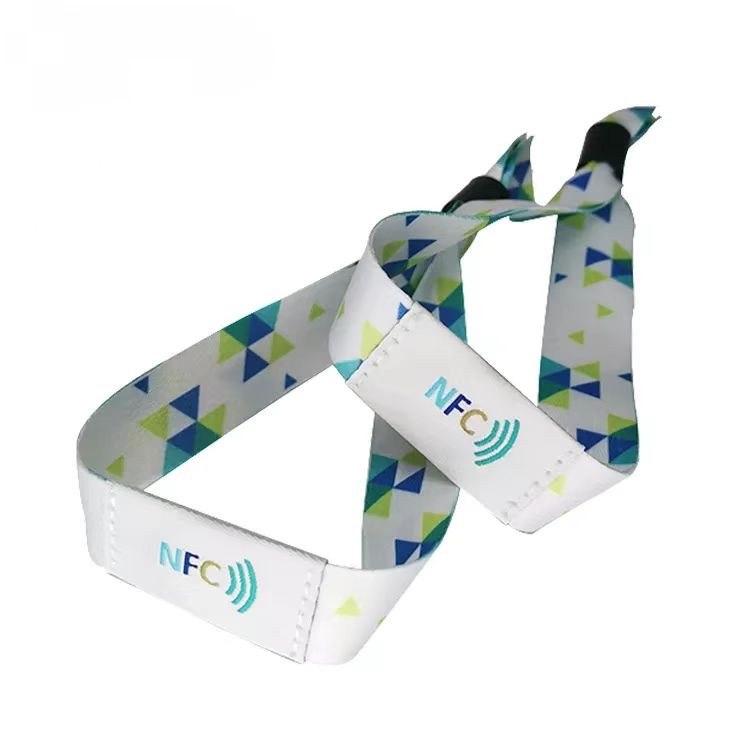 Bracelet en tissu tissé RFID de qualité supérieure