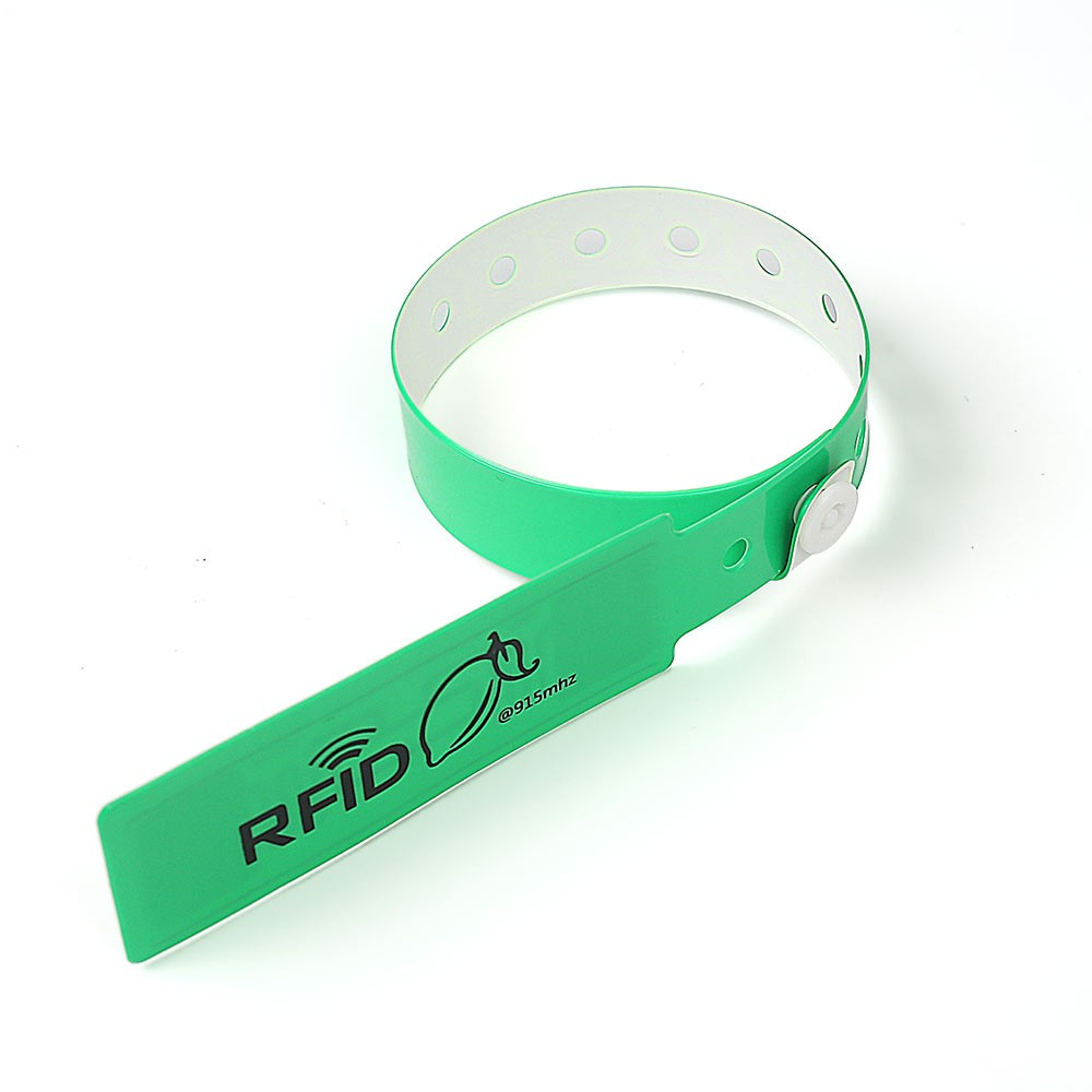 Bracelet d'identification médicale RFID en PVC et bracelets en vinyle pour hôpitaux ou identification des nouveau-nés à l'hôpital