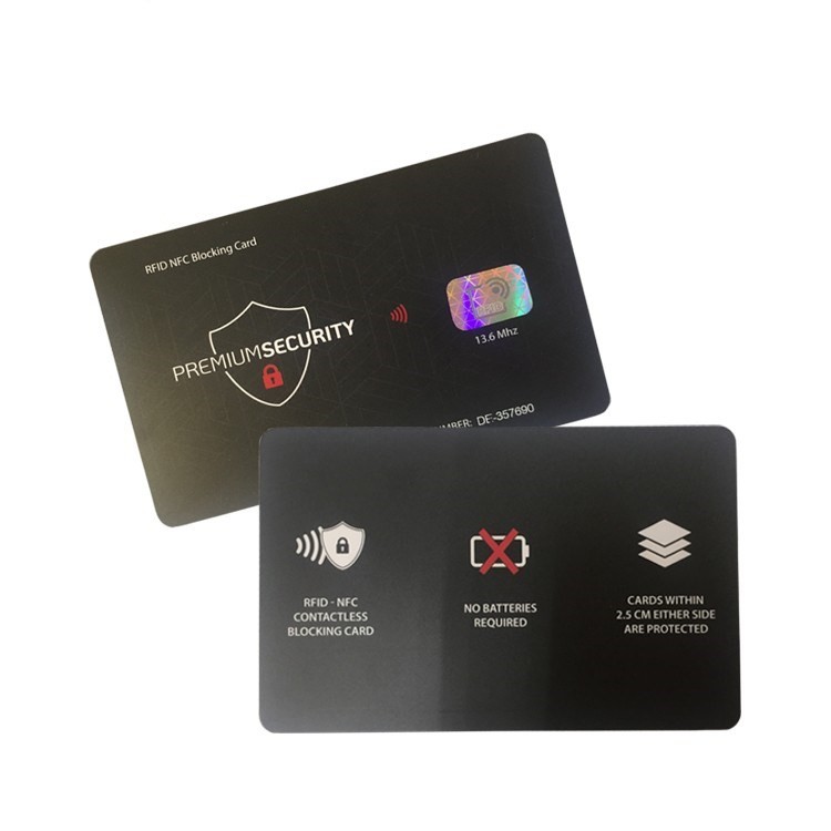 Protecteur de carte à puce en PVC, blocage RFID, anti-écrémage, bloqueur NFC