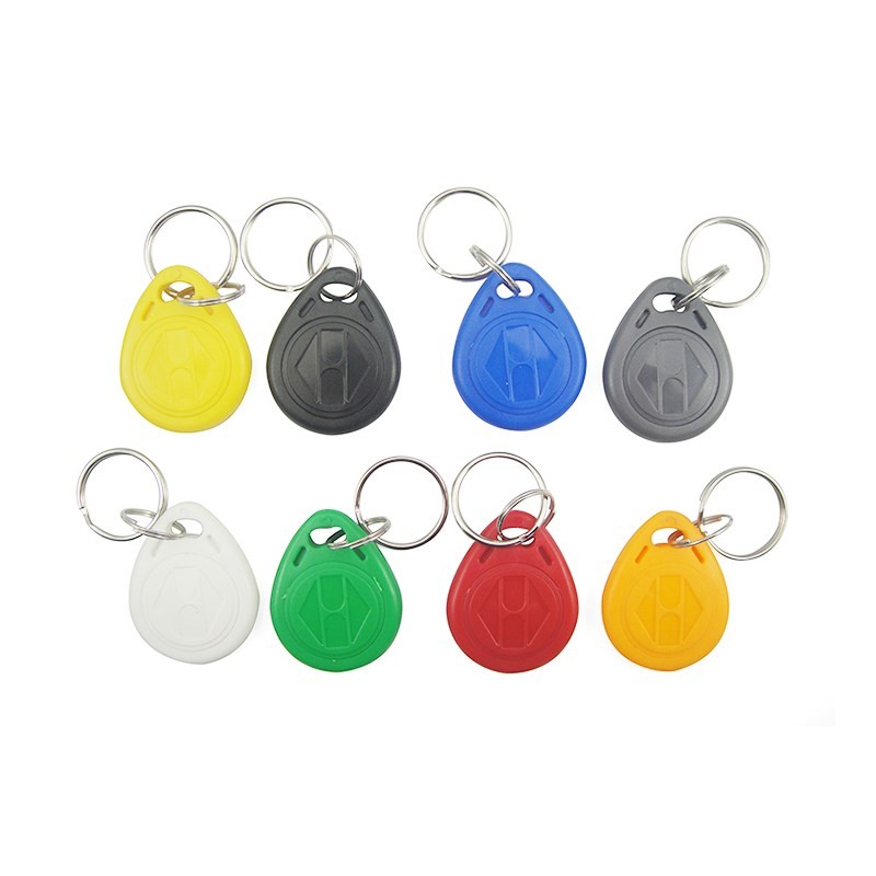 Porte-clés RFID de proximité programmable EM4305 125 kHz ABS UID étanche pour le contrôle d'accès
