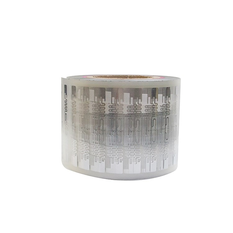 Étiquette autocollante RFID UHF avec puce 9640 H3 H9, taille d'antenne 94,8 x 8,15 mm