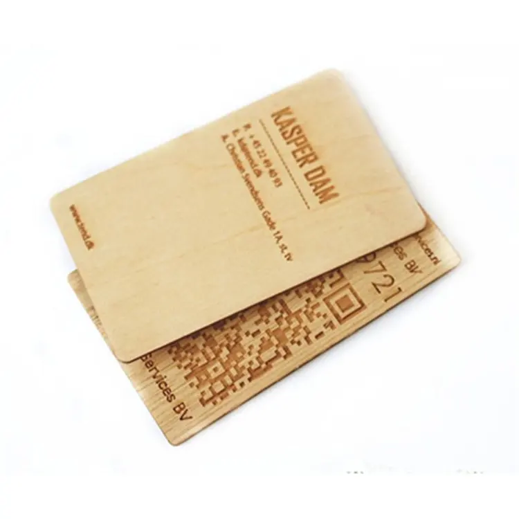 Carte d'hôtel en bois RFID Carte en bois NFC