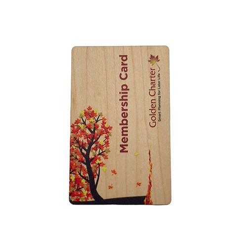 Cartes de visite programmables en bois de bambou RFID ISO14443A Smart NTAG 213 NFC Carte en bois