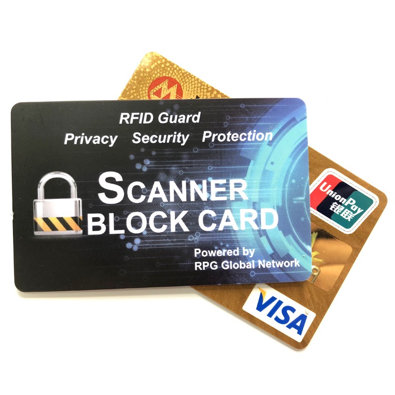 Signal RFID blocage carte anti-écrémage RFID protecteur de carte de crédit bloqueur
