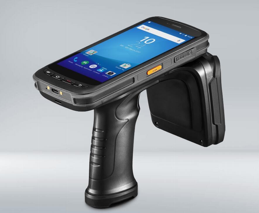 Terminal de collecte de données WIFI Bluetooth Android portable lecteur UHF RFID longue portée