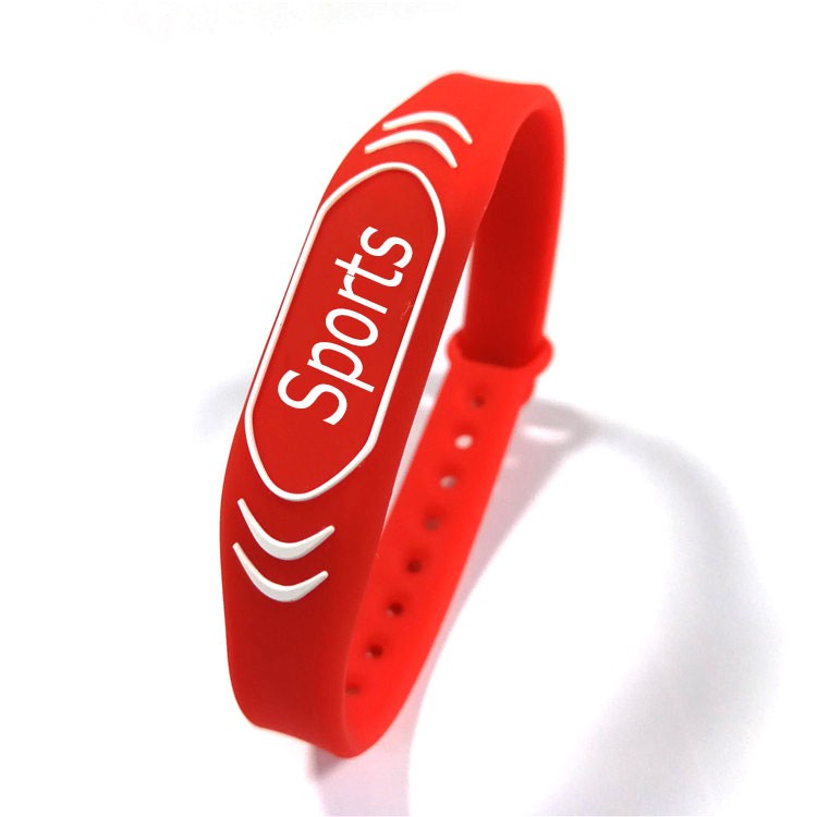 Bracelet intelligent RFID en silicone 13,56 MHz avec contrôle d'accès GYM étanche