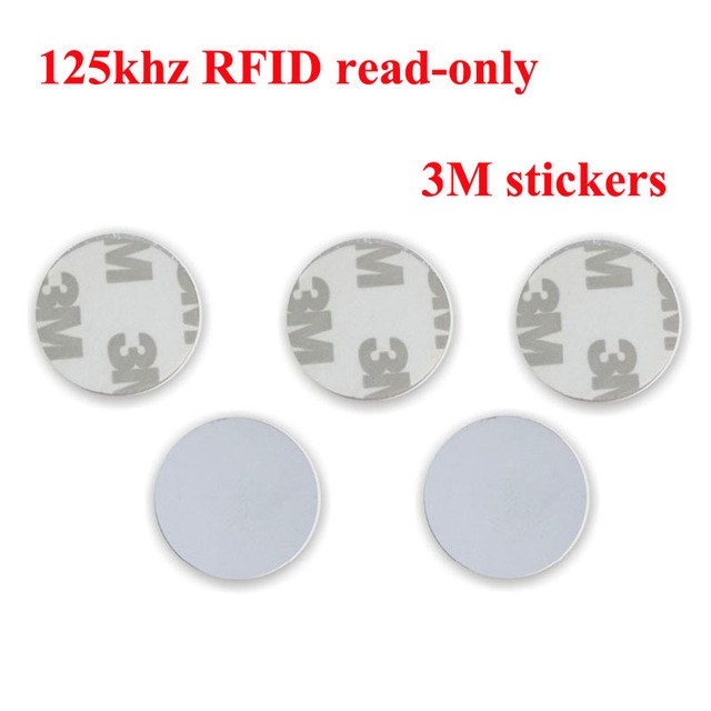Étiquette RFID ronde blanche en PVC 125 kHz TK4100 EM4305