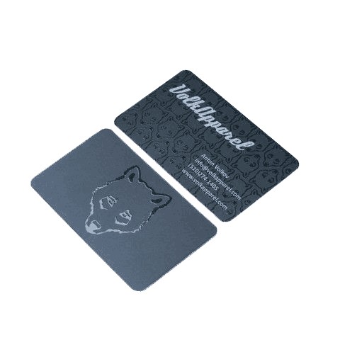 Impression de cartes de visite UV sélectif