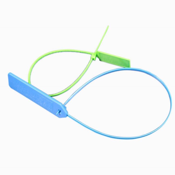 Étiquette intelligente RFID UHF à fermeture éclair passive en plastique