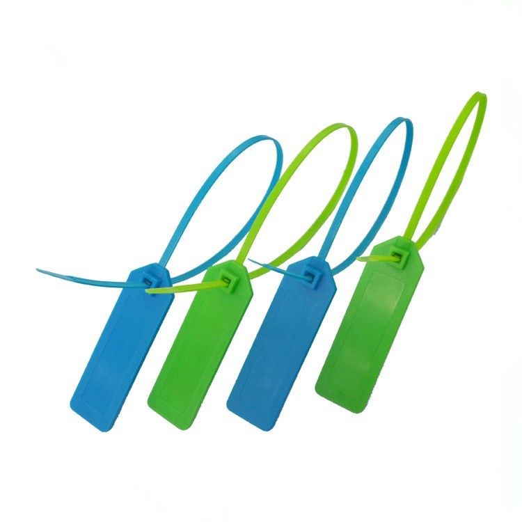 Étiquette de scellage de câble NFC RFID en nylon, acier et silicone, détachable, pour la gestion du suivi