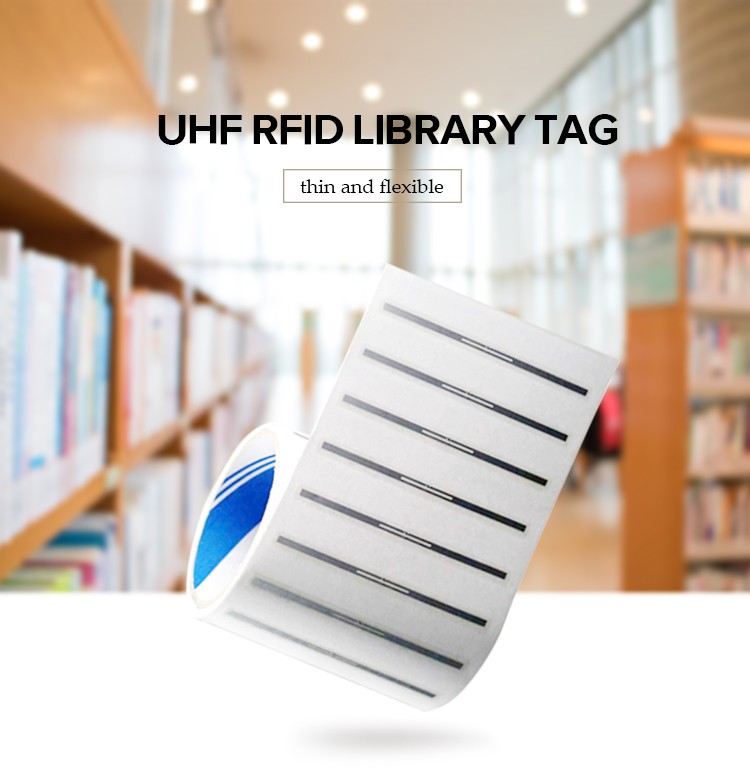 Étiquette antivol RFID 860-960 MHz pour gestion de livres, étiquette RFID pour bibliothèque
