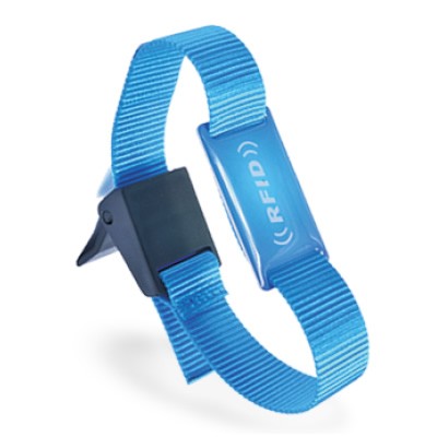 Bracelet tissé festival RFID avec étiquette époxy
