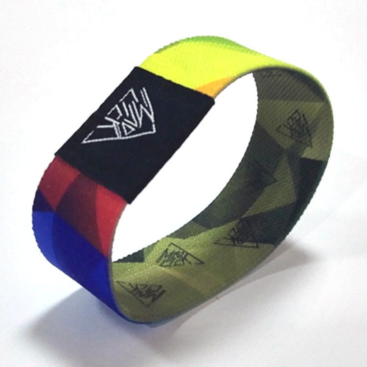 Bracelets NFC réutilisables en tissu élastique, bracelet tissé extensible