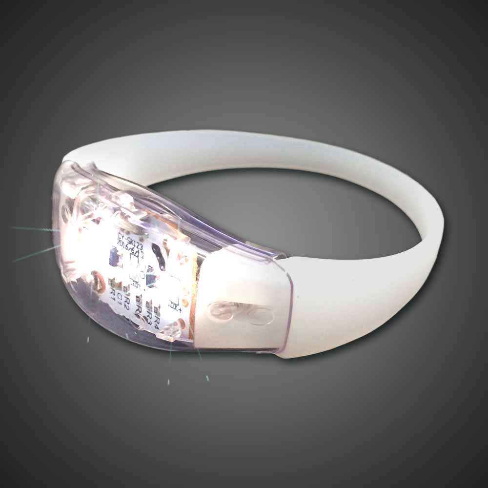 Bracelet LED clignotant RFID avec impression LOGO et bande en silicone