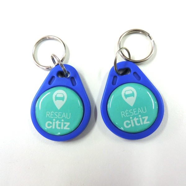 Porte-clés RFID étanche IP66 avec logo époxy