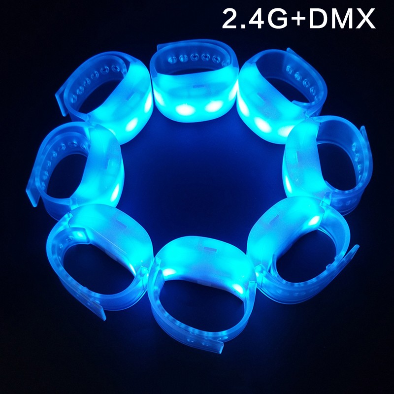 Bracelet LED clignotant RFID 2,4 G avec télécommande