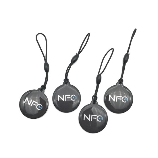 Étiquette en cristal époxy en forme de NFC