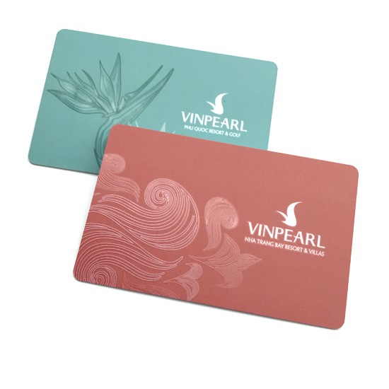 Carte de fidélité imprimée offset avec spot UV