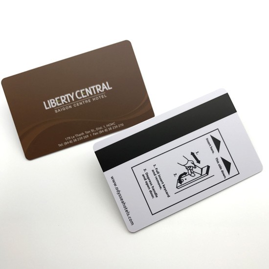Carte de membre PVC Hico à bande magnétique, impression recto verso