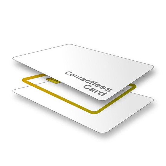 Carte RFID combinée haute sécurité avec puce HF 13,56 MHz et puce UHF 960 MHz