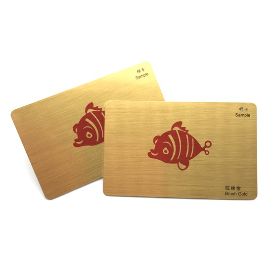 Carte de membre effet métal doré haut de gamme pour club