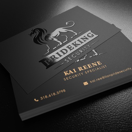 Carte de visite en PVC avec impression de mode au design moderne