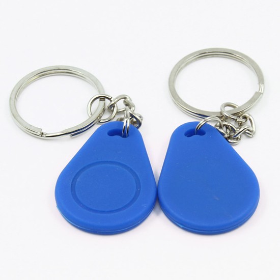 Porte-clés RFID coloré en silicone 13,56 MHz pour système de contrôle d'accès