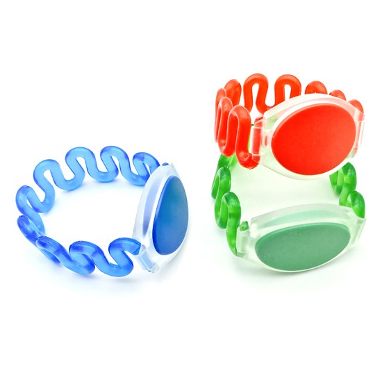 Bracelet en plastique RFID longue distance de lecture avec puce HF 13,56 MHz