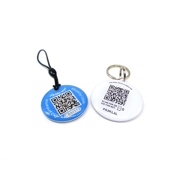 Étiquette NFC époxy programmable de suivi de chien 13,56 MHz