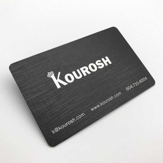 Carte de membre en PVC haut de gamme avec surface texturée spéciale pour club