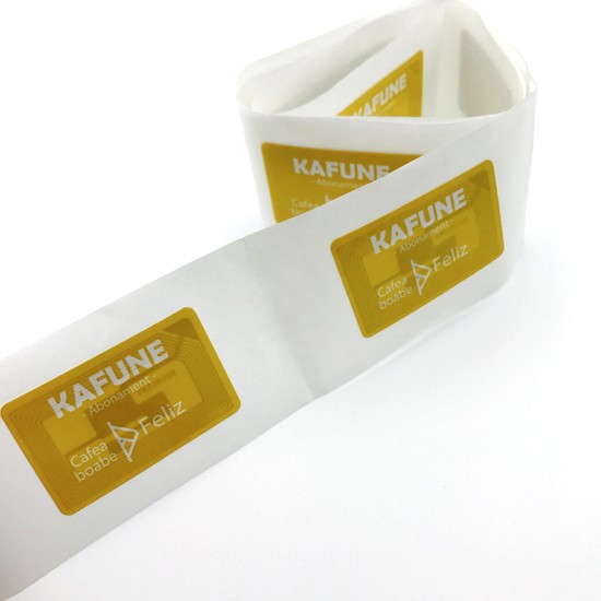 Rouleau autocollant NFC jetable 13,56 MHz